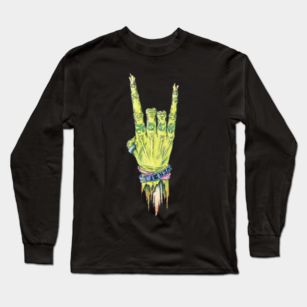 Rock On Long Sleeve T-Shirt by ScottBokma